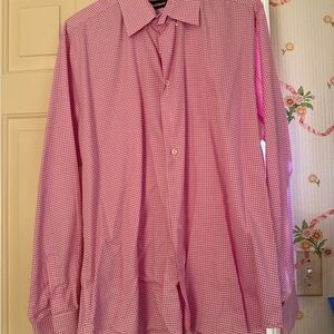 Paul Stuart Pink Casual Button Down Shirt